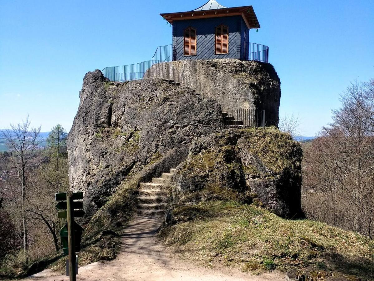 Lovely Holiday Home In The Thuringian Forest With Roof Terrace And Great View Bad Liebenstein Exterior foto